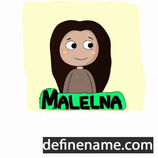 cartoon of the name Maileena