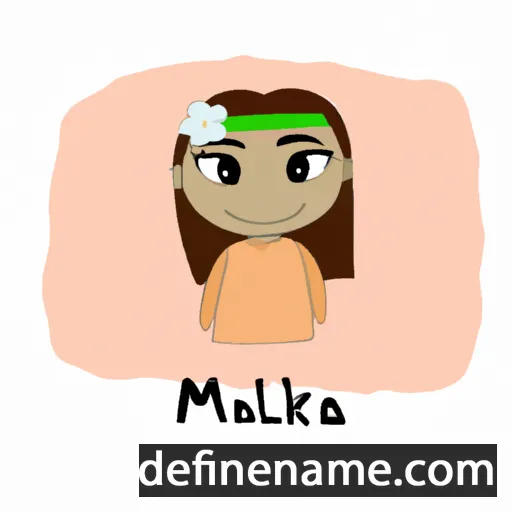 cartoon of the name Mailika