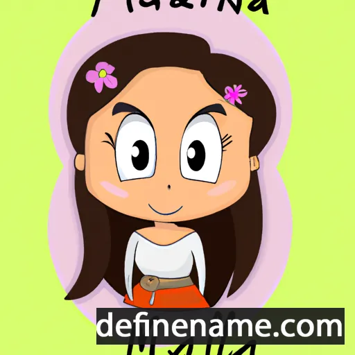 cartoon of the name Mailina