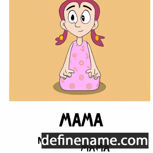 cartoon of the name Maima