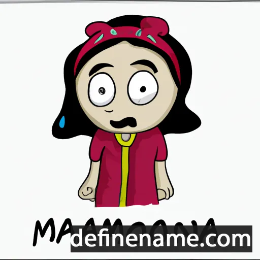 cartoon of the name Maimoona