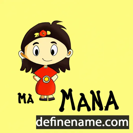 cartoon of the name Maina