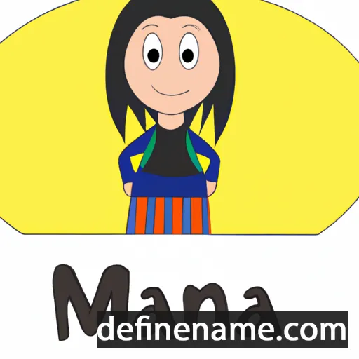 cartoon of the name Maina