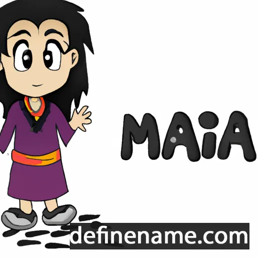 cartoon of the name Maina