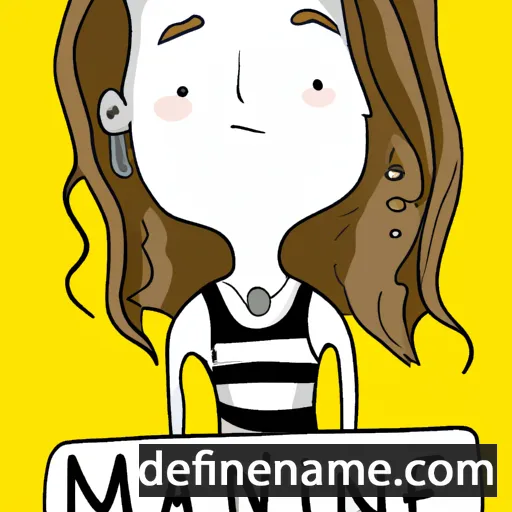 cartoon of the name Maine