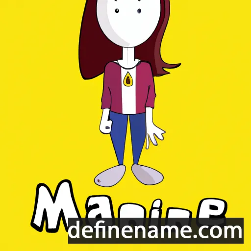 cartoon of the name Maine