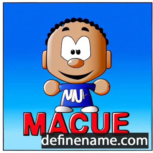 cartoon of the name Maique