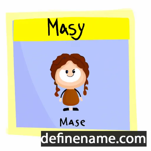 cartoon of the name Maisey