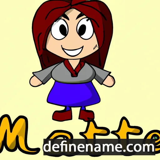 cartoon of the name Maitea