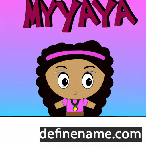 cartoon of the name Maiyah