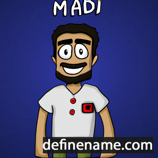 cartoon of the name Majed