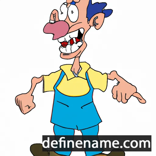 cartoon of the name Majer