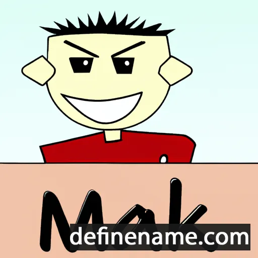 cartoon of the name Majk