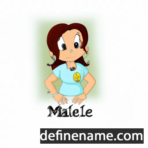 cartoon of the name Majlene