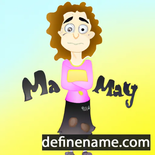 cartoon of the name Majny