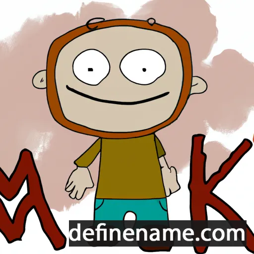 cartoon of the name Mak