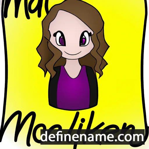 cartoon of the name Makaelyn