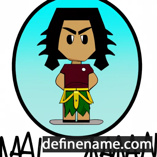 cartoon of the name Makani