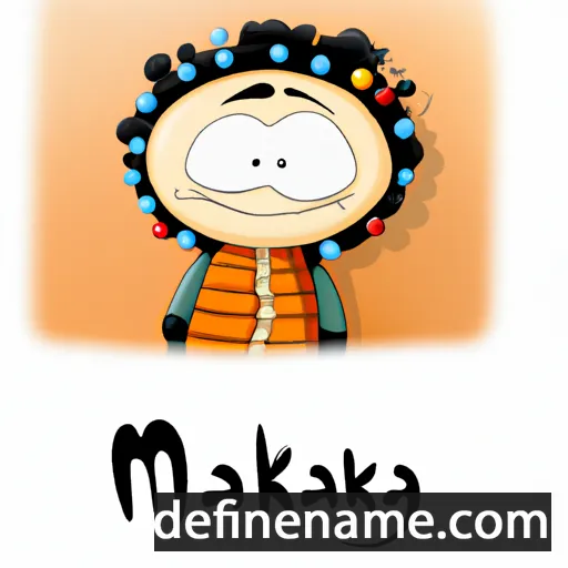 cartoon of the name Makariya