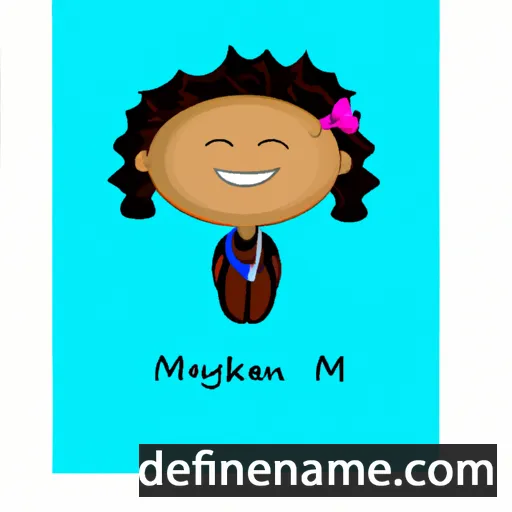 cartoon of the name Makaylyn