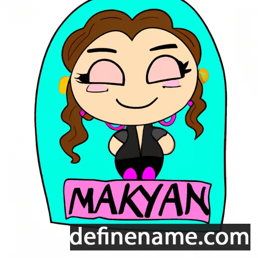 cartoon of the name Makaylynn