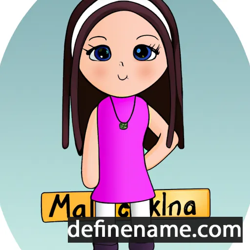 cartoon of the name Makelina