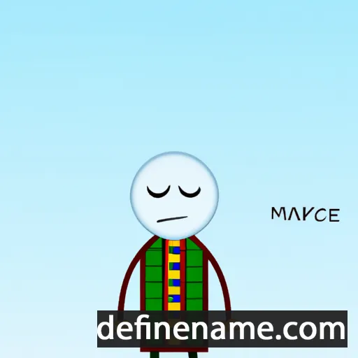 cartoon of the name Makepeace