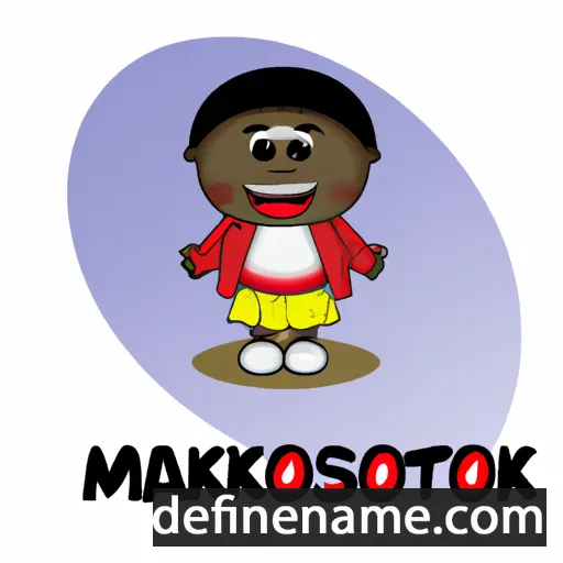 cartoon of the name Makhokolotso