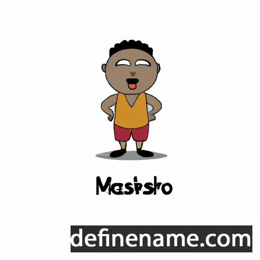 cartoon of the name Makhosi