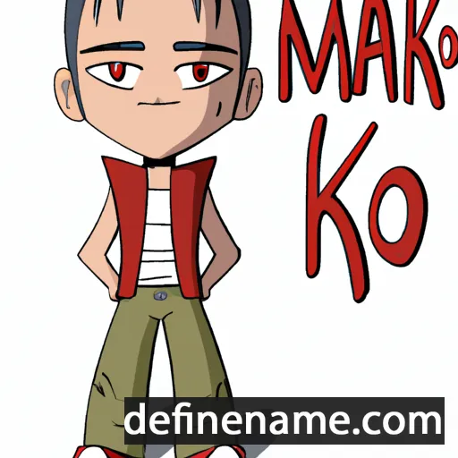 cartoon of the name Mako