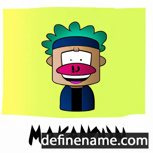 cartoon of the name Makonnen