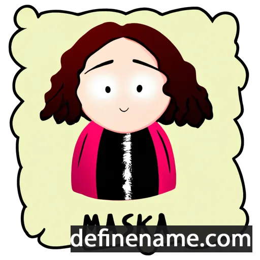 cartoon of the name Maksina