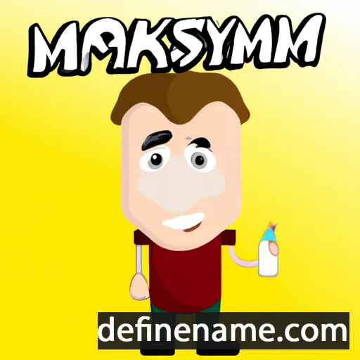 Maksymin cartoon