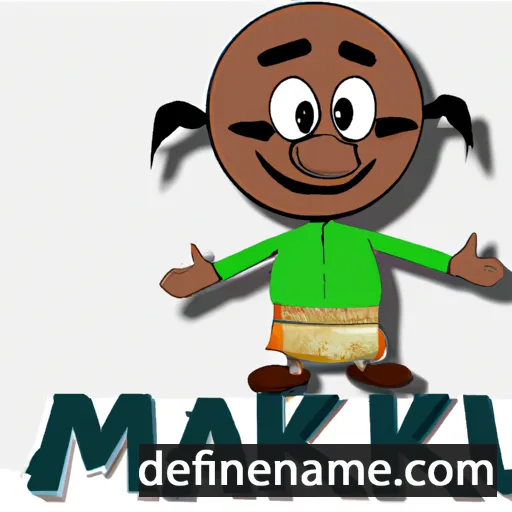 cartoon of the name Makul