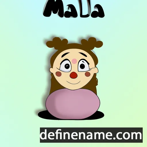 cartoon of the name Mała