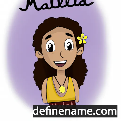 cartoon of the name Malaea