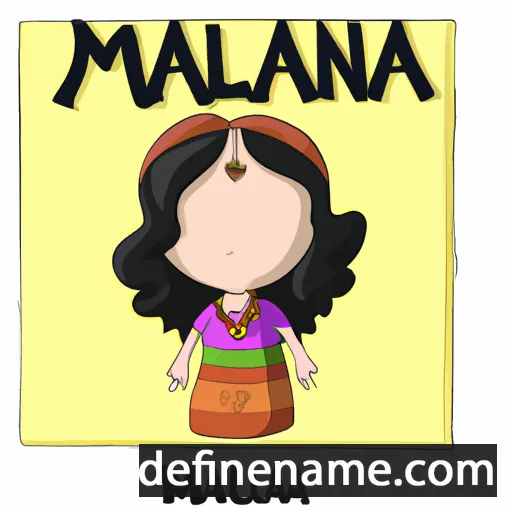 cartoon of the name Malana