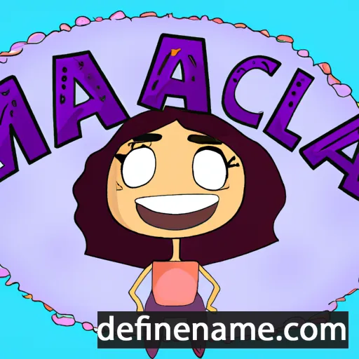 cartoon of the name Malca