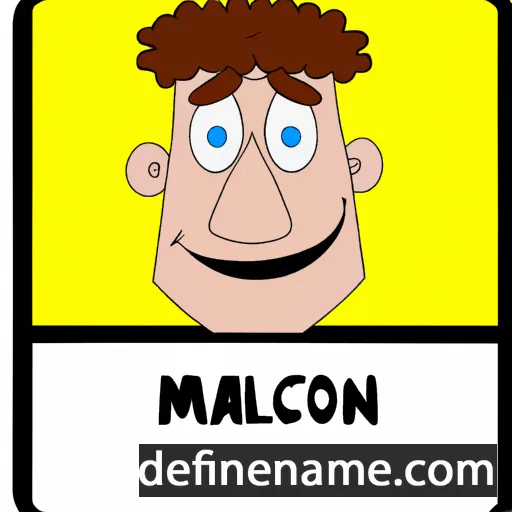 cartoon of the name Malcon