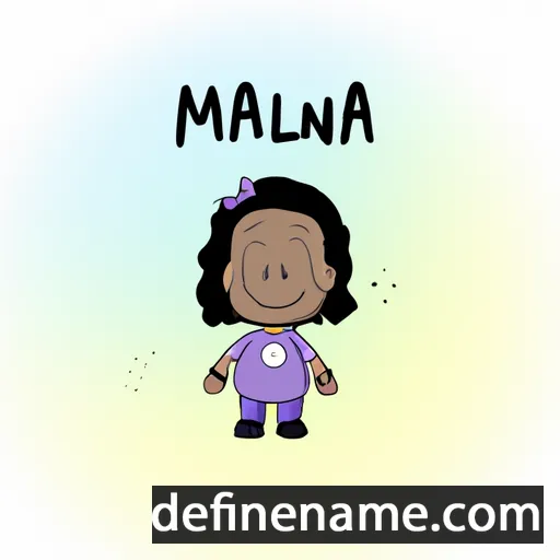 cartoon of the name Maléna