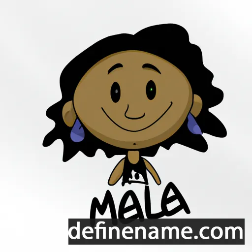 cartoon of the name Malea