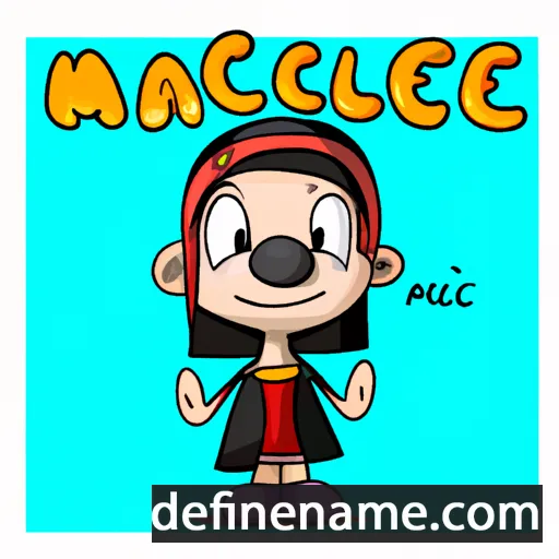 cartoon of the name Malece