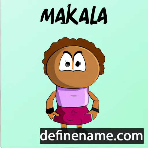 cartoon of the name Malekala