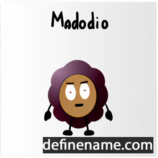 cartoon of the name Malidoma