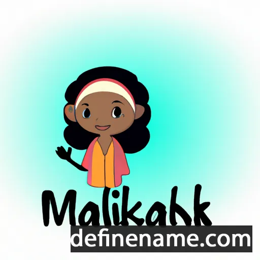 cartoon of the name Malikah