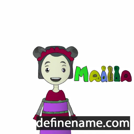 cartoon of the name Malina