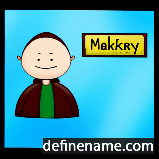 cartoon of the name Malkyn