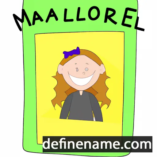 cartoon of the name Mallorie