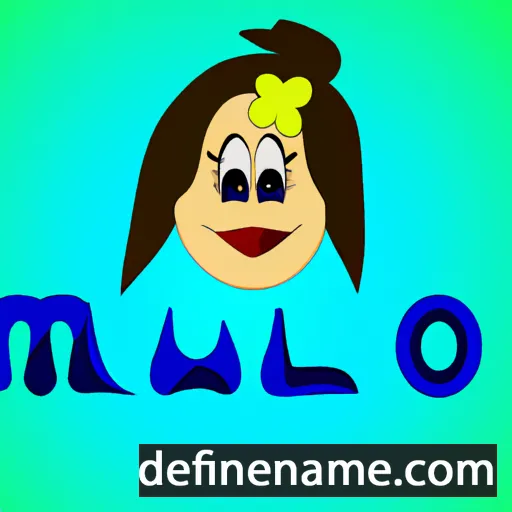 cartoon of the name Malu