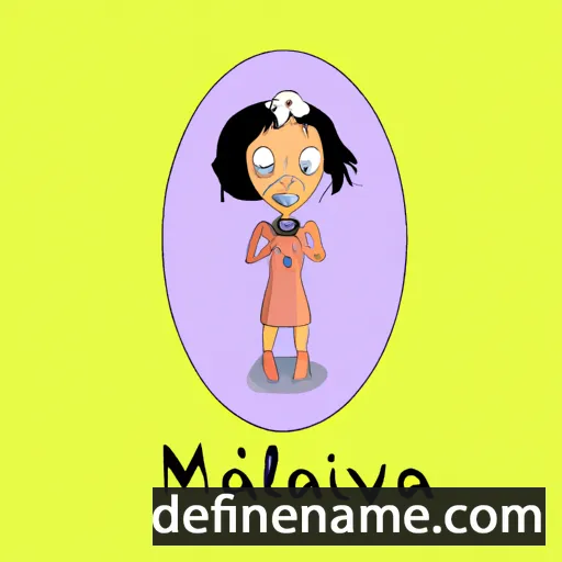 cartoon of the name Malviina